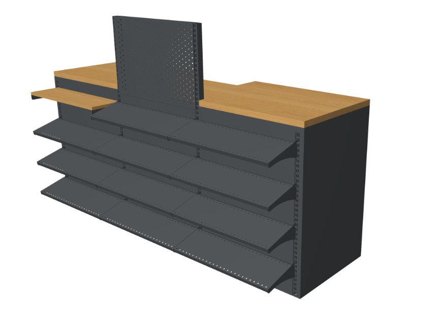 Прикаса трьосекційна з надставкою
