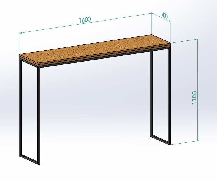 Столик кавовий прямокутний